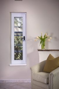 An image of a small window burglar proofed.