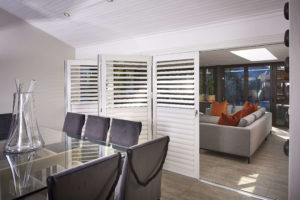 Security shutters as room dividers